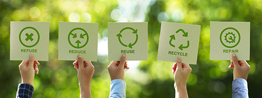 Resources: Reduse, reduce, reuse, recycle, repair