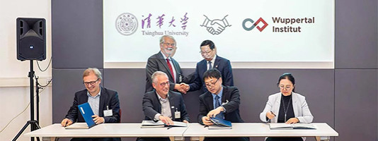 Unterzeichnung des Memorandum of Understanding zwischen Wuppertal Institut und Tsinghua University