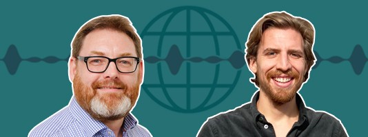 Sören Steger und Dominik Campanella im Podcast-Gespräch